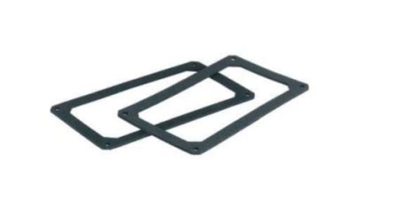 Nu-Tech Engineering Aluminium, Stainless Steel End Panel for Use with E005, E006 Cases, 2 x 1.5mm [E007/002]; 271-2529