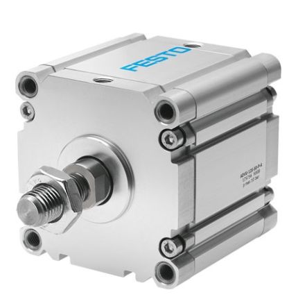 Festo Pneumatic Compact Cylinder - 175770, 125mm Bore, 80mm Stroke, ADVU Series, Double Acting [ADVU-125-80-A-P-A]; 271-2530