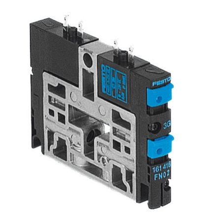 Festo 2x3/2-Way, Closed, Monostable Solenoid Valve - Electrical M7 CPV Series 24V dc, 161416 [CPV10-M1H-2X3-GLS-M7]; 271-2535