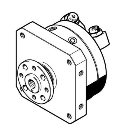 Festo DSM Series 10 bar Double Action Rotary Actuator, 270° Rotary Angle [DSM-12-270-P-FW-A-B]; 271-2539