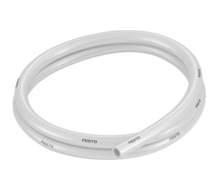 Festo Air Hose White Thermoplastic Polyurethane (TPU) 8mm x PUN Series, 525455 [PUN-V0-8X1,25-WS]; 271-2552