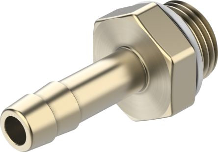 Festo N-P Series Barb Fitting, G 3/8 Male to 9 mm, Threaded-to-Tube Connection Style, 15634 [N-3/8-P-9-MS]; 271-2560