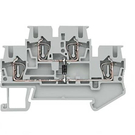 Siemens 8WH2020-5DF00 8WH Series Grey, 2.5mm², 2-Level, Spring Termination, CSA [8WH2020-5DF00]; 271-3304