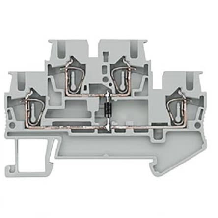 Siemens 8WH2020-5KF00 8WH Series Grey, 2.5mm², 2-Level, Spring Termination, CSA [8WH2020-5KF00]; 271-3306
