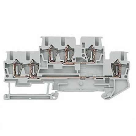 Siemens 8WH2022-0AF00 8WH Series Grey, 2.5mm², 2-Level, Spring Termination, CSA [8WH2022-0AF00]; 271-3307