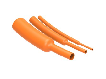 TE Connectivity Heat Shrink Tubing, Orange 50mm Sleeve Dia. 2:1 Ratio, RAYCHEM VOLINSU EVSW Series [ES13444001]; 271-3594
