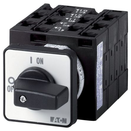 Eaton, 3P 10 Position 60° On-Off Cam Switch, 690V (Volts), 32A, Short Thumb Grip Actuator [004140 T3-5-29/E]; 271-4005