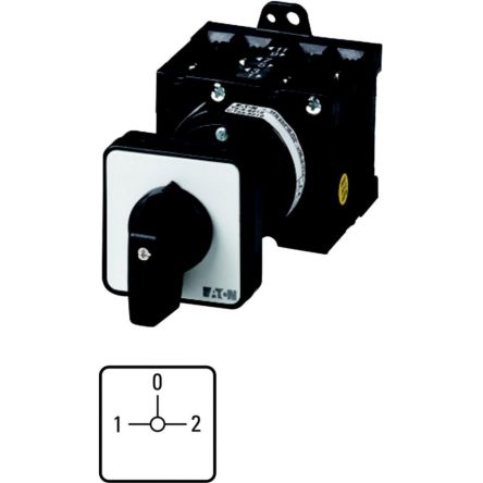 Eaton, 4P 3 Position 90° Changeover Cam Switch, 690V (Volts), 32A, Short Thumb Grip Actuator [004886 T3-4-8294/Z]; 271-4039