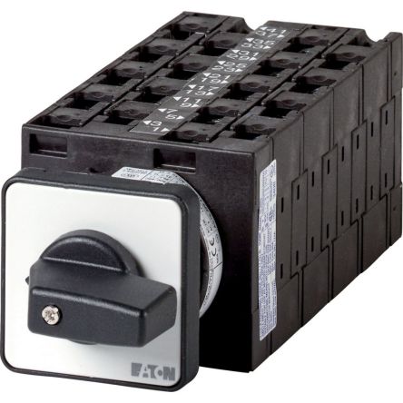 Eaton, 3P 5 Position 60° Multi Speed Cam Switch, 690V (Volts), 32A, Short Thumb Grip Actuator [005836 T3-9-15238/E]; 271-4060