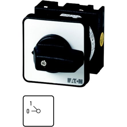 Eaton, 1P 2 Position 45° Multi Step Cam Switch, 690V (Volts), 20A, Toggle Actuator [009047 T0-1-140/E]; 271-4091