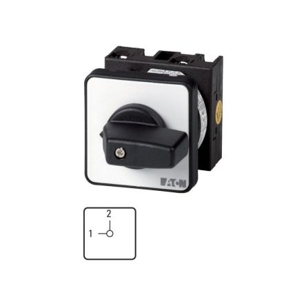 Eaton, 1P 2 Position 90° Changeover Cam Switch, 690V (Volts), 20A, Toggle Actuator [009283 T0-1-15441/EZ]; 271-4130