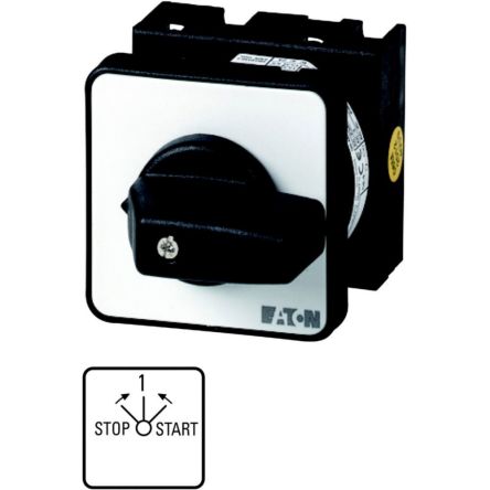 Eaton, 2P 4 Position 45° On-Off Cam Switch, 690V (Volts), 20A, Toggle Actuator [009450 T0-1-8176/E]; 271-4160