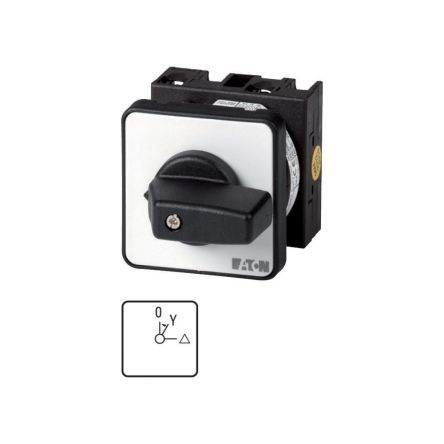 Eaton, 2P 3 Position 90° Changeover Cam Switch, 690V (Volts), 20A, Toggle Actuator [009462 T0-1-8180/E]; 271-4161