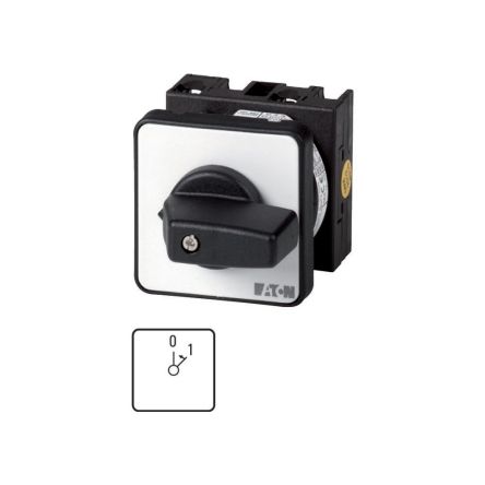 Eaton, 2P 2 Position 45° On-Off Cam Switch, 690V (Volts), 20A, Toggle Actuator [009488 T0-1-8205/E]; 271-4170