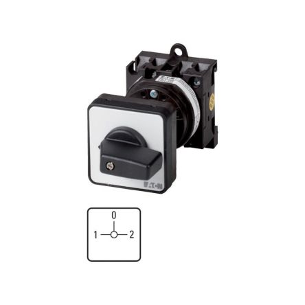 Eaton, 1P 3 Position 90° Changeover Cam Switch, 690V (Volts), 20A, Short Thumb Grip Actuator [009559 T0-1-8218/Z]; 271-4173