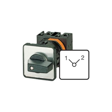 Eaton, 2P 3 Position 90° Changeover Cam Switch, 690V (Volts), 20A, Short Thumb Grip Actuator [010372 T0-2-8221/EZ]; 271-4206