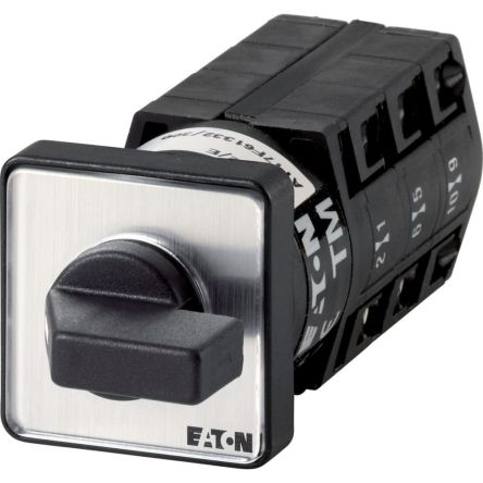 Eaton, 3P 3 Position 60° Changeover Cam Switch, 500V (Volts), 10A, Short Thumb Grip Actuator [010807 TM-3-8212/E]; 271-4215