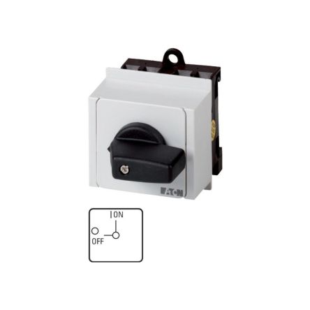 Eaton, 4P 2 Position 90° On-Off Cam Switch, 690V (Volts), 20A, Short Thumb Grip Actuator [011807 T0-2-8324/IVS]; 271-4341