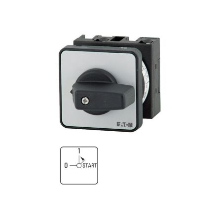Eaton, 2P 3 Position 45° Motor Control Cam Switch, 690V (Volts), 20A, Short Thumb Grip Actuator [011823 T0-2-8425/E]; 271-4345