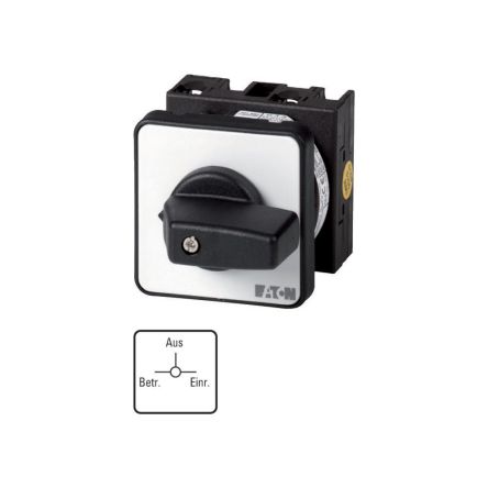Eaton, 1P 3 Position 90° Changeover Cam Switch, 690V (Volts), 20A, Toggle Actuator [011848 T0-2-8517/EZ]; 271-4347