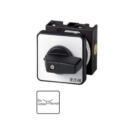 Eaton, 2P 2 Position 90° On-Off Cam Switch, 690V (Volts), 20A, Toggle Actuator [011937 T0-2-8537/E]; 271-4350