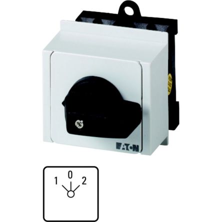 Eaton, 4P 5 Position 45° On-Off Cam Switch, 690V (Volts), 20A, Toggle Actuator [012251 T0-2-99/IVS]; 271-4366