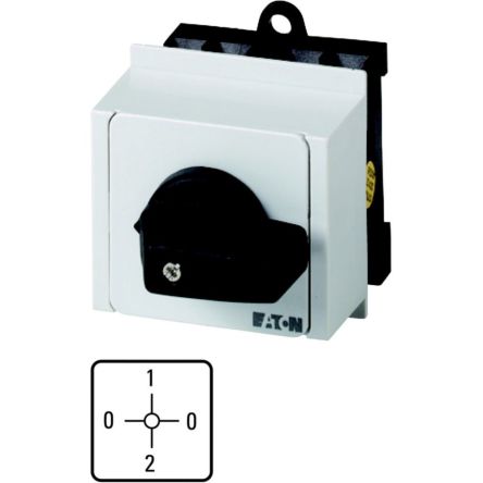 Eaton, 3P 4 Position 90° Voltmeter Cam Switch, 690V (Volts), 20A, Knob Actuator [013404 T0-3-8030/IVS]; 271-4455