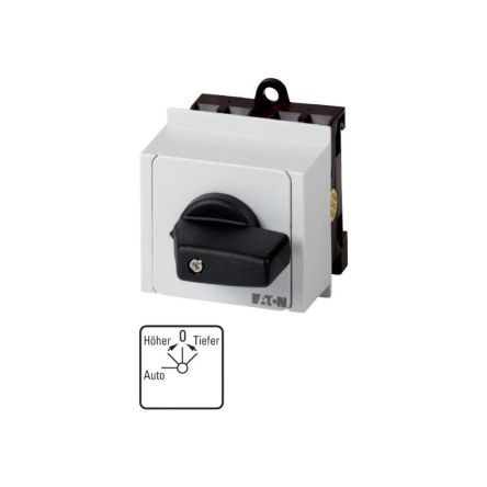 Eaton, 2P 4 Position 45° Motor Reversing Cam Switch, 690V (Volts), 20A, Short Thumb Grip Actuator [013423 T0-3-8152/IVS]; 271-4457