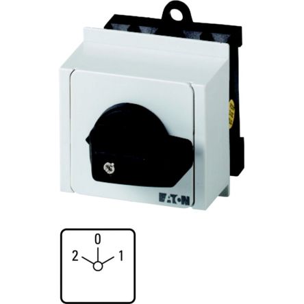 Eaton, 3P 3 Position 60° Multi Speed Cam Switch, 690V (Volts), 20A, Short Thumb Grip Actuator [013519 T0-4-106/IVS]; 271-4474