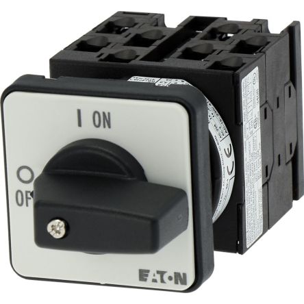 Eaton, 8P 2 Position 90° On-Off Cam Switch, 690V (Volts), 20A, Short Thumb Grip Actuator [014000 T0-4-8344/E]; 271-4547