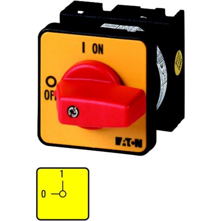 Eaton, 8P 2 Position 90° On-Off Cam Switch, 690V (Volts), 20A, Rotary Actuator [014001 T0-4-8344/E-RT]; 271-4548