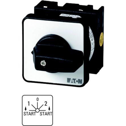 Eaton, 3P 3 Position 60° Star Delta Cam Switch, 690V (Volts), 20A, Short Thumb Grip Actuator [014017 T0-4-8417/E]; 271-4554