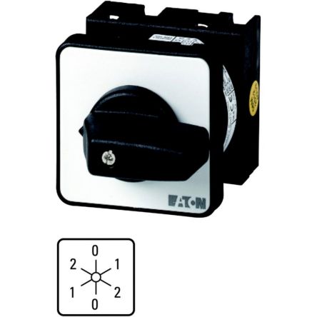 Eaton, 3P 6 Position 60° Multi Speed Cam Switch, 690V (Volts), 20A, Short Thumb Grip Actuator [014043 T0-4-8443/E]; 271-4561