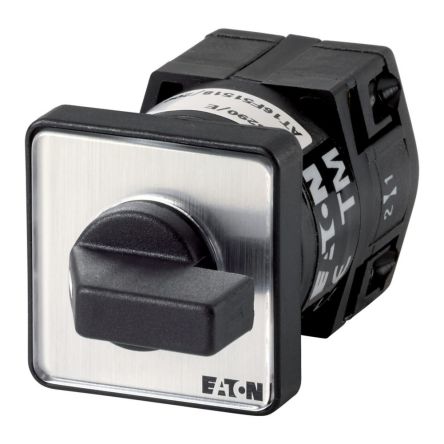 Eaton, 1P 3 Position 90° Changeover Cam Switch, 500V (Volts), 10A, Short Thumb Grip Actuator [015553 TM-1-8218/E]; 271-4704