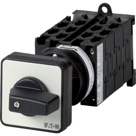 Eaton, 2P 14 Position 45° On-Off Cam Switch, 690V (Volts), 20A, Toggle Actuator [015858 T0-7-15135/Z]; 271-4748
