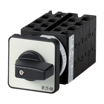 Eaton, 13P 2 Position 90° On-Off Cam Switch, 690V (Volts), 20A, Short Thumb Grip Actuator [015984 T0-7-8349/E]; 271-4753