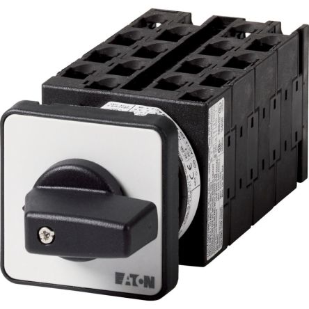 Eaton, 2P 9 Position 45° Multi Step Cam Switch, 690V (Volts), 20A, Toggle Actuator [016099 T0-8-15290/E]; 271-4775