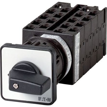 Eaton, 2P 9 Position 30° Multi Step Cam Switch, 690V (Volts), 20A, Short Thumb Grip Actuator [016248 T0-9-15294/EZ]; 271-4798