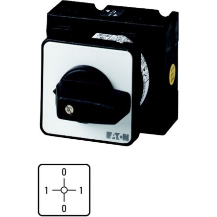 Eaton, 1P 2 Position 90° Voltmeter Cam Switch, 690V (Volts), 32A, Knob Actuator [016932 T3-1-8002/E]; 271-4827