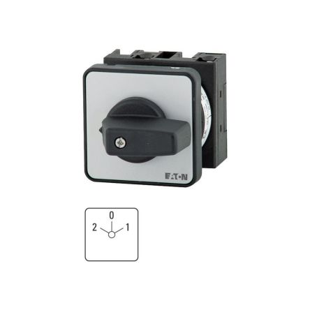 Eaton, 2P 3 Position 60° Multi Speed Cam Switch, 690V (Volts), 32A, Short Thumb Grip Actuator [018273 T3-2-37/E]; 271-4856