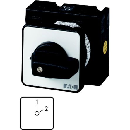 Eaton, 3P 2 Position 45° Motor Reversing Cam Switch, 690V (Volts), 32A, Short Thumb Grip Actuator [018958 T3-3-21/E]; 271-4887