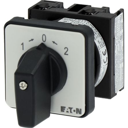 Eaton, 1P 3 Position 45° Changeover Cam Switch, 690V (Volts), 20A, Short Thumb Grip Actuator [019863 T0-1-8214/E]; 271-4899