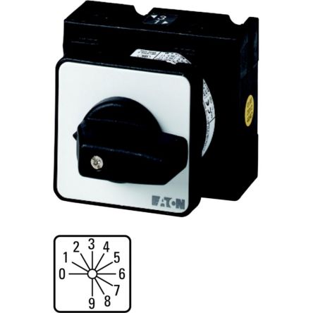 Eaton 10 Position 30° Coding Cam Switch, 690V (Volts), 32A, Short Thumb Grip Actuator [020202 T3-4-15602/E]; 271-4919