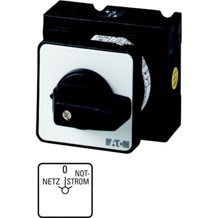 Eaton, 4P 3 Position 45° Changeover Cam Switch, 690V (Volts), 32A, Short Thumb Grip Actuator [020469 T3-4-41/E]; 271-4930