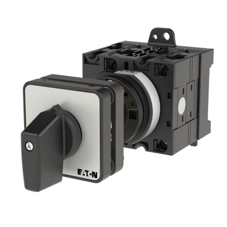 Eaton, 3P 3 Position 60° Motor Reversing Cam Switch, 690V (Volts), 32A, Toggle Actuator [035739 T3-3-8401/Z]; 271-5043