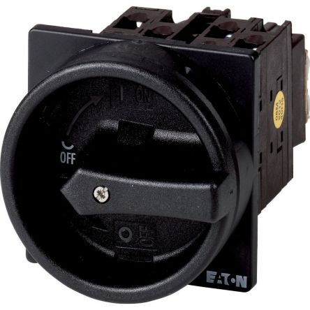 Eaton, 3P + N 90° On-Off Cam Switch, 690V (Volts), 20A, Door Coupling Rotary Drive Actuator [041248 T0-3-15680/EA/SVB-SW]; 271-5083