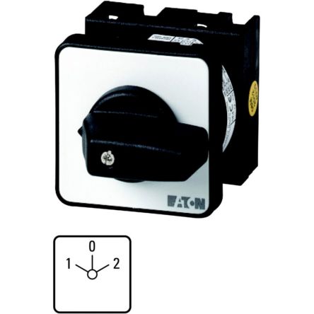 Eaton, 4P 3 Position 60° Changeover Cam Switch, 690V (Volts), 20A, Short Lever Actuator [043592 T0-4-8213/Z]; 271-5090