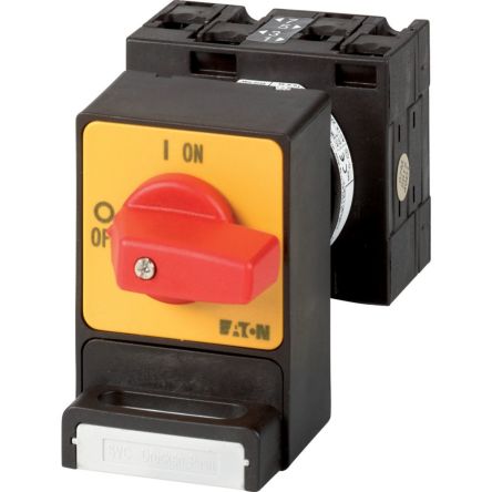 Eaton, 3P 2 Position 90° On-Off Cam Switch, 690V (Volts), 32A, Short Thumb Grip Actuator [044976 T3-2-1/E/SVC(S)-RT]; 271-5105