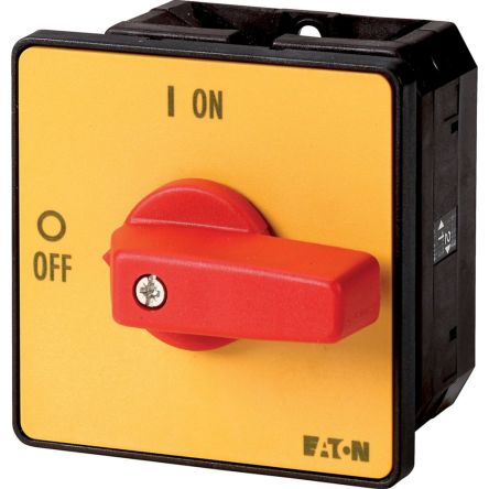 Eaton, 1P 2 Position 90° On-Off Cam Switch, 690V (Volts), 100A, Short Thumb Grip Actuator [097225 T5-1-8200/E-RT]; 271-5146