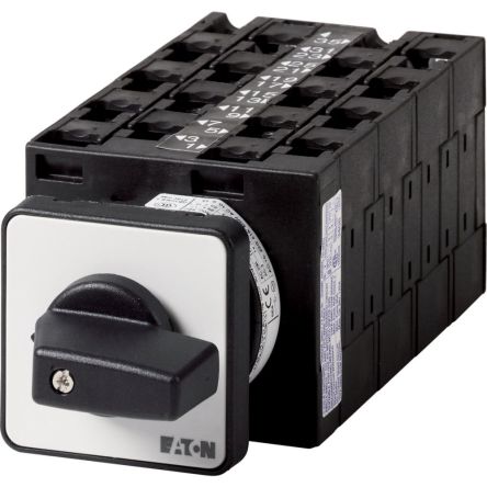 Eaton, 8P 3 Position 60° Changeover Cam Switch, 600V (Volts), 32A, Short Thumb Grip Actuator [097432 T3-8-8364/E]; 271-5149